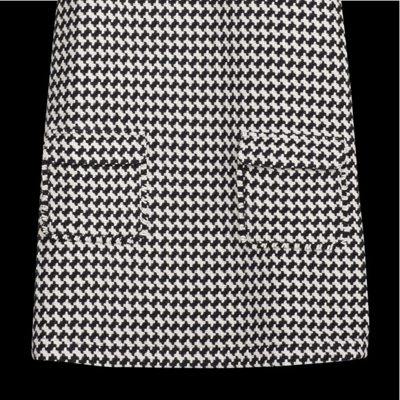 Joie Mirella Caviar Sleeveless Checked Wool Dress - Picture 3 of 3